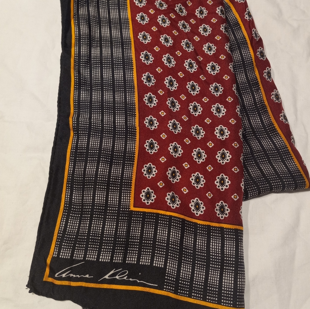Anne Klein  brand, 100 % luxury silk scarf